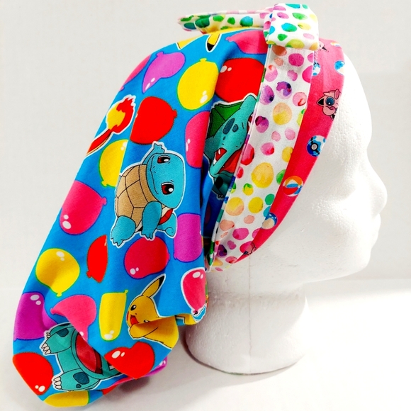 Pokemon, Scrub Cap, Surgery Hat, Reversible, Surgical Cap - Picture 1 of 9